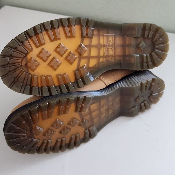 Dr. Martens 1460 Pascal Nubuck Leather Lace Up Boots Tan Leather Boots - Picture 5 of 7